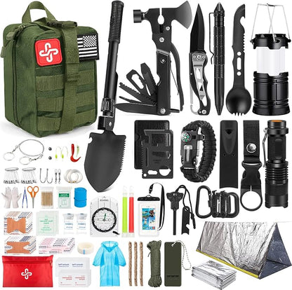 Survival Kit, Emergency Kit for Earthquake, Outdoor Adventure, Gifts for Men by HIHEGD