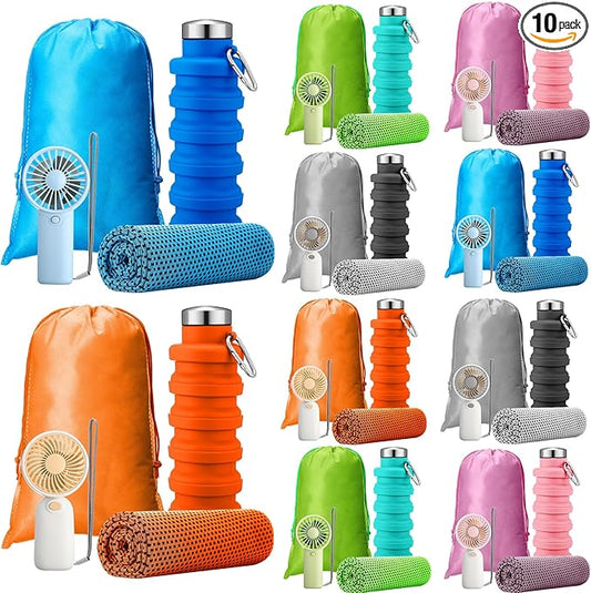 10 Set Theme Park Necessities Cruise Ship Accessory Kit Collapsible Water by Wovnet