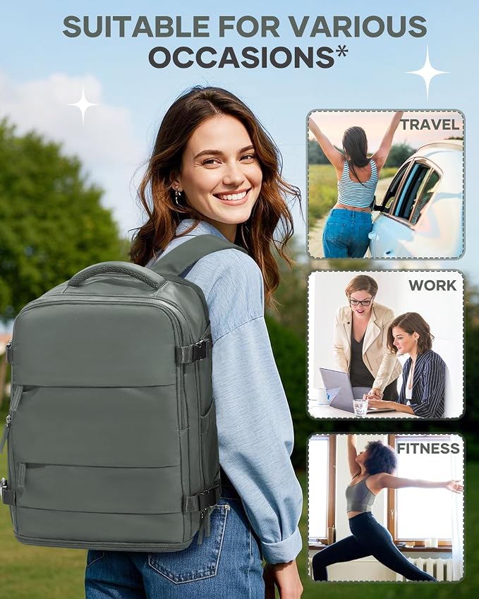 Large Travel Backpack for Women Airline Approved Carry on Backpack for - Image 8