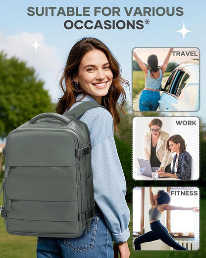 Large Travel Backpack for Women Airline Approved Carry on Backpack for - Image 8