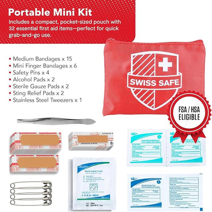 Swiss Safe 2-in-1 First Aid Kit - Image 4