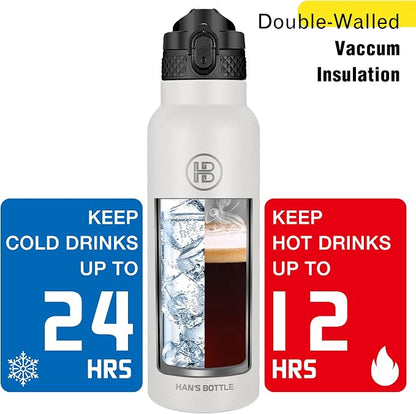 Han's Bottle Sports Water Bottle - 24 Oz - Image 6