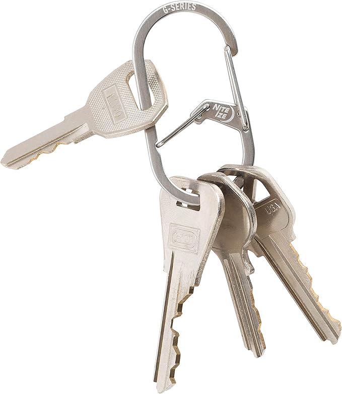 Nite Ize GS2-11-R6 G-Series Dual Chamber Carabiner, Size #2 2-Pack, Stainless - Image 4