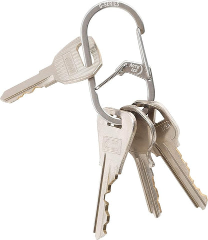 Nite Ize GS2-11-R6 G-Series Dual Chamber Carabiner, Size #2 2-Pack, Stainless - Image 4
