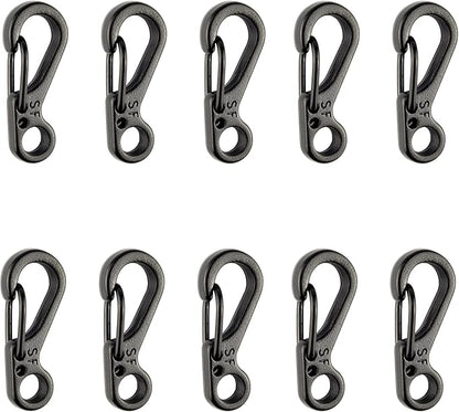 SWATOM Small Mini Carabiner Clip Tiny Spring Snap Hook Keychains Micro by SWATOM