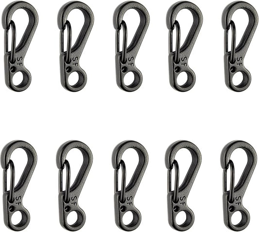 SWATOM Small Mini Carabiner Clip Tiny Spring Snap Hook Keychains Micro by SWATOM