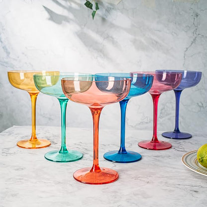 Plastic Acrylic Shatterproof Martini, Champagne & Cocktail Unbreakable Glasses - Image 6