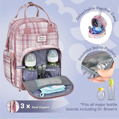 RUVALINO Diaper Bag Backpack, Large Capacity, Waterproof - Image 2