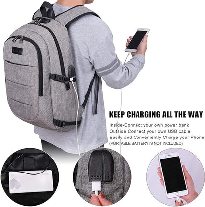 Tzowla Travel Laptop Backpack Water Resistant Anti-Theft Bag - Image 3