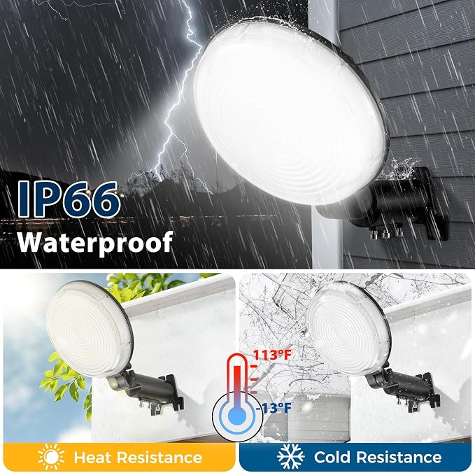 150W LED Barn Light, 4 Pack 21000LM Dusk to Dawn Outdoor Lighting, Yard Lights - Image 5