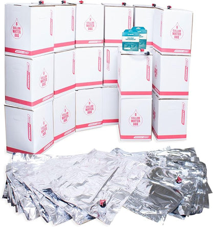 Long Term Water Storage System, BPA Free Water Bags, 5 Year Shelf Life | 100 by EmergencyZone