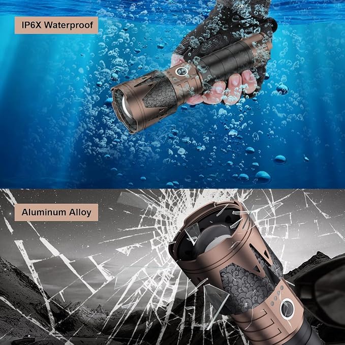 SKYFIRE Rechargeable Tactical Flashlight - Image 8