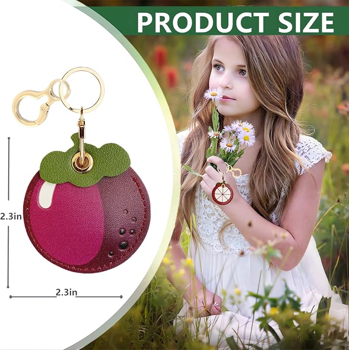 Leather Keychain Holder Case Compatible - Image 2