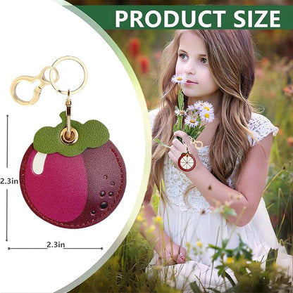 Leather Keychain Holder Case Compatible - Image 2