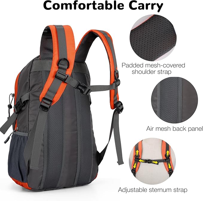 25L Small Hiking Backpack with Chest Strap - Image 3