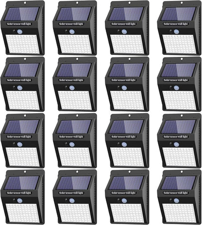 16 Pack Solar Lights Outdoor, 3 Modes/100LED Wireless IP65 Waterproof Solar by kolpop
