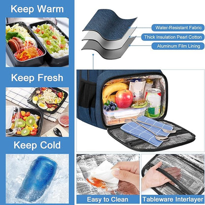 MATEIN Backpack Lunch Box, Water Resistant Mens Lunch Backpack - Image 2