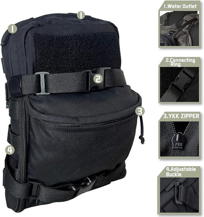 Tactical Hydration Backpack for 2L Hydration Bladder, Lightweight Hydration - Image 5