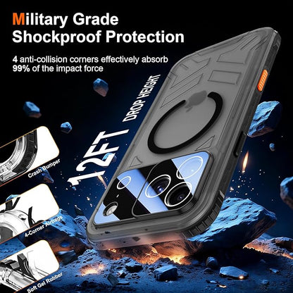 SPIDERCASE Magnetic for iPhone 17 Pro Max Case Waterproof, 12FT Military - Image 4
