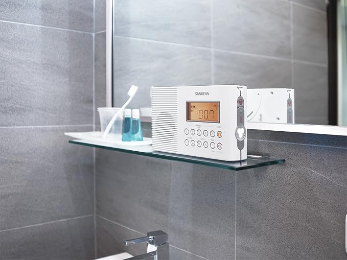 Sangean H201 Shower Radio AM/FM Waterproof, Weather Alert Radio - Image 5