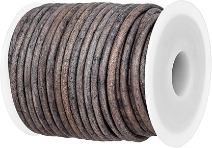 GENIQUE Real/Genuine Round Leather String Cord by GENIQUE