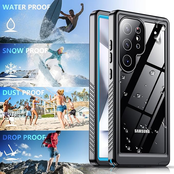 SPIDERCASE Upgraded for Samsung Galaxy S24 Ultra Case Waterproof, Built-in - Image 7