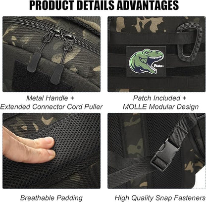 Kids Tactical Backpack Army Molle Bookbag Military Boys Backpack - Image 5