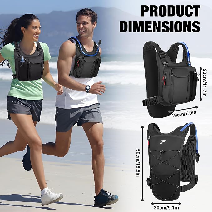 JXFUKAL Running Vest, Lightweight Hydration Backpack - Image 8