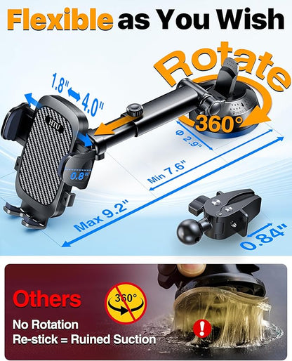 2026 Ultimate Best【True Military-Grade & Safety Cert】Car Phone Holder - Image 4