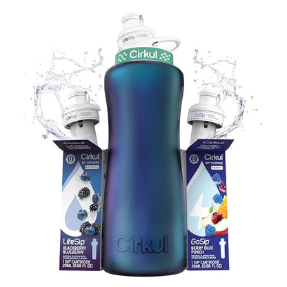 Cirkul 32oz. Chameleon Stainless Steel Water Bottle Starter Kit by Cirkul