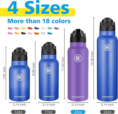 Han's Bottle Sports Water Bottle - 24 Oz - Image 2