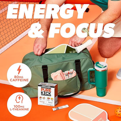 PURE KICK Energy and Focus Singles To Go Drink Mix Variety Pack, Blood Orange - Image 3