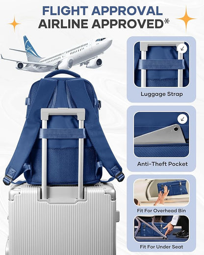 coofay Travel Backpack for Men Women Carry on Backpack for Airplanes Personal - Image 7