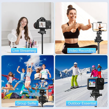 Fugetek 62" Professional Cell Phone Tripod, Ultra Stable 4 Leg Design, 100% All - Image 6