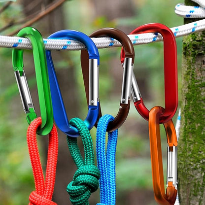 sprookber 3" Carabiner Clip Keychain, D Ring Caribeaner Clip, Key Clip - Image 5