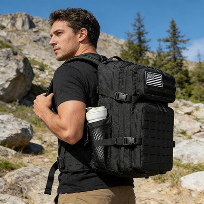 Military Tactical Backpack 45L/25L 3 Day Assault Pack Molle Daypack Hiking - Image 6