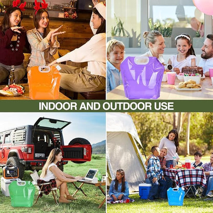 4 Pack 5L BPA Free Collapsible Water Tank Container Portable Lightweight Space - Image 8