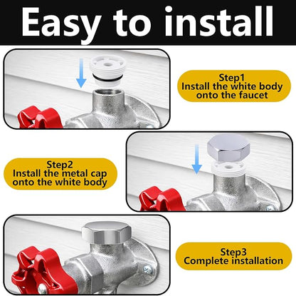 2 Pack Vacuum Breakers Outside Faucet, Stainless Steel Vacuum Breaker Repair - Image 4