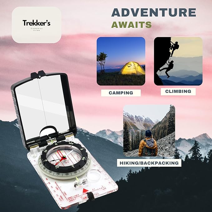 Trekker's Compass Crew Professional Military Lensatic Compass - Image 4