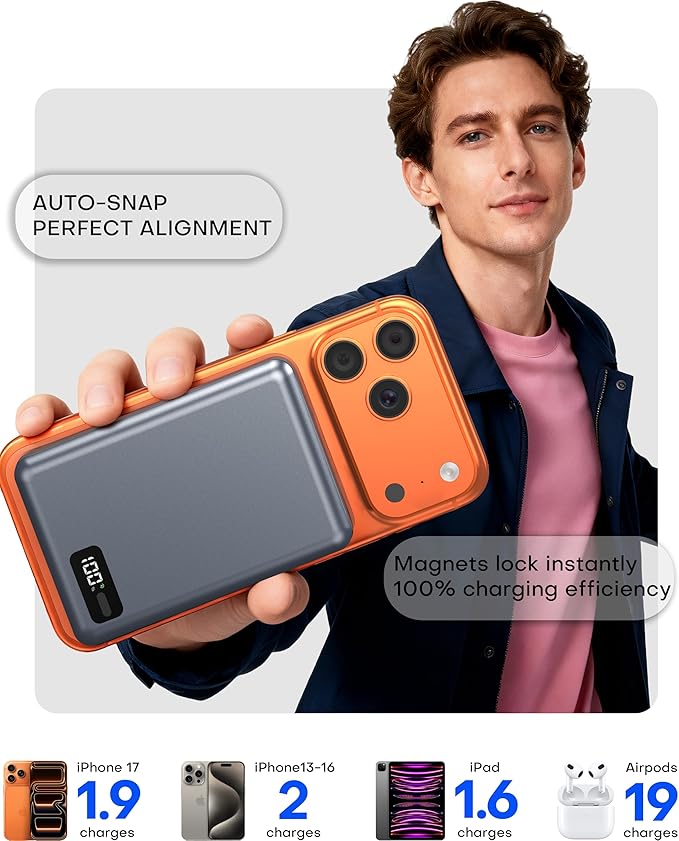 Enyneo Mag.Safe Portable Charger, 10000mAh Battery Pack - Image 6