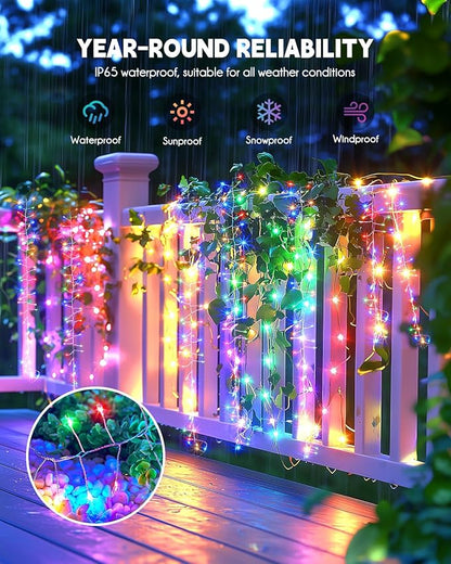 Brightown Solar Lights for Outside, 10Ft 120 LED Solar String Lights Outdoor - Image 6