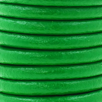 Mandala Crafts Round Genuine Green Leather Cord - Image 3