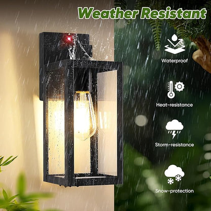 BesLowe Upgraded Motion Sensor Outdoor Wall Light, 13” Dusk to Dawn Porch Light - Image 5
