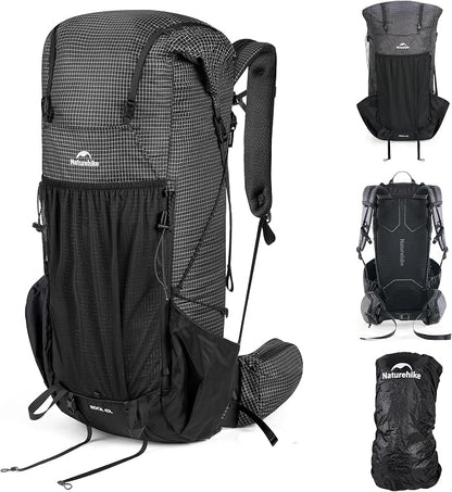 Naturehike 45L Rock 2.0 Upgraded Internal Frame Hiking Backpack by Naturehike