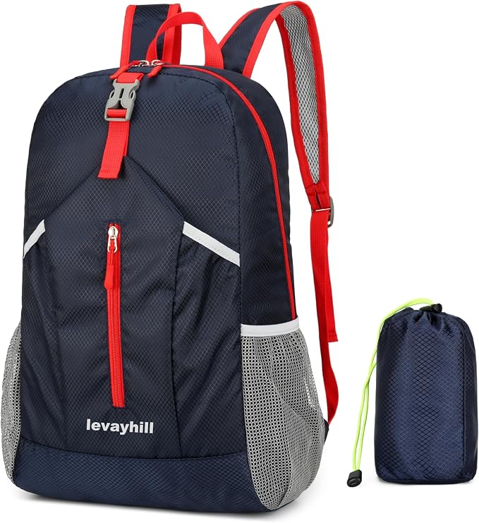 levayhill 25L Foldable Hiking Backpack Lightweight Packable Basic-Daypack by Levayhill