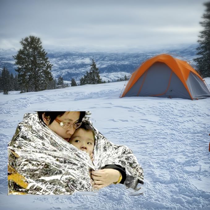 MEETSWEET Emergency Rescue Blanket Outdoor Survival Blanket Waterproof - Image 9