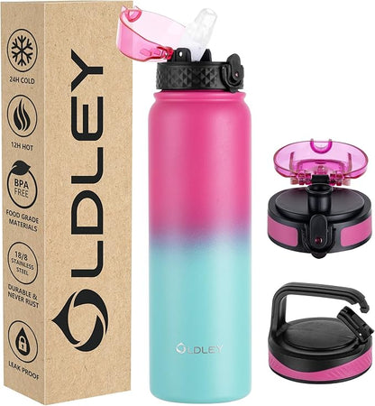 Oldley Insulated Water Bottle 32oz Water Bottles by OLDLEY