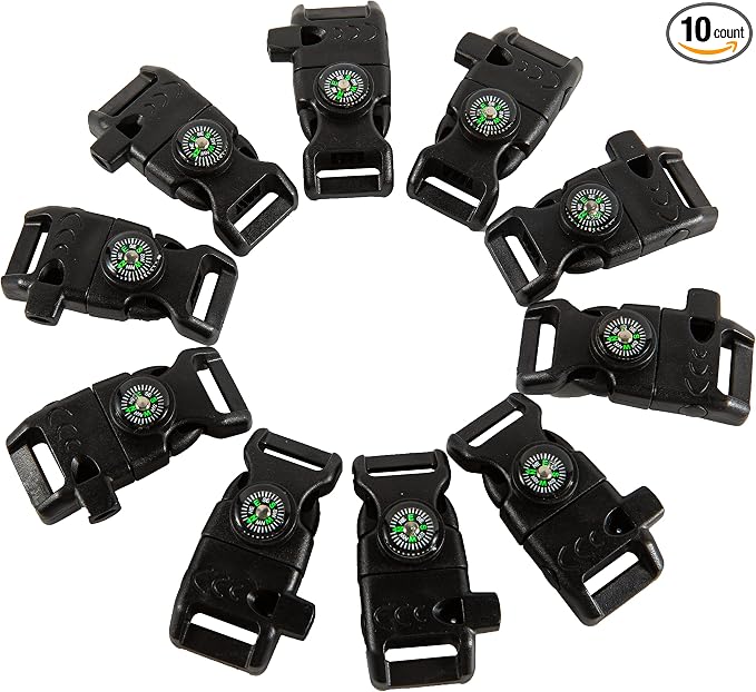 10 PCS Emergency Whistle Buckle come by TcJ-Chen