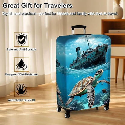 Luggage Cover Protector for 30-32 Inch Suitcases, TSA Approved Elastic Travel - Image 7
