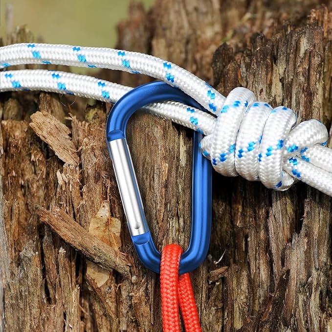 Carabiner Keychain Clip -3" Aluminum Carabiner D Ring, Caribeener Clips - Image 4